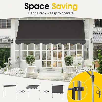 Store banne, Gris pour jardin – vue détaillée 4