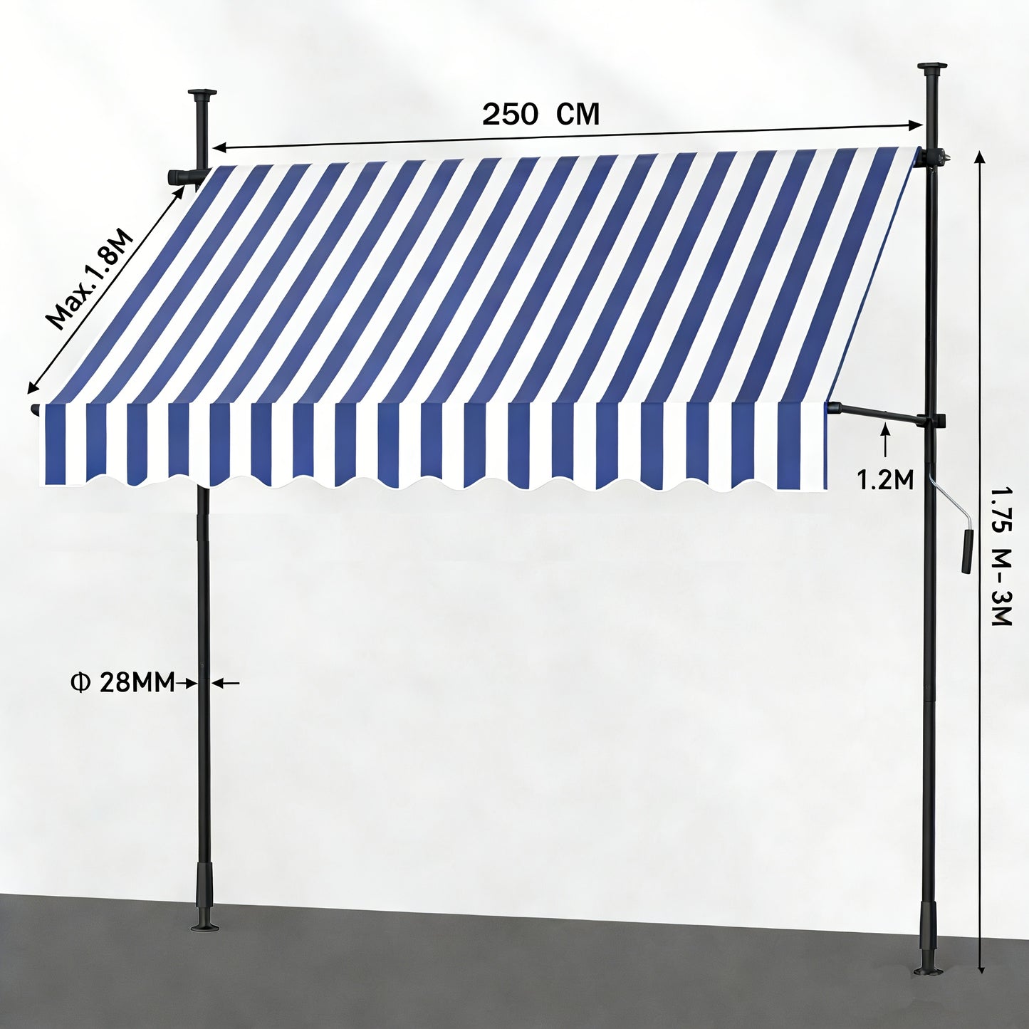 Store banne, Gris pour jardin – vue détaillée 16