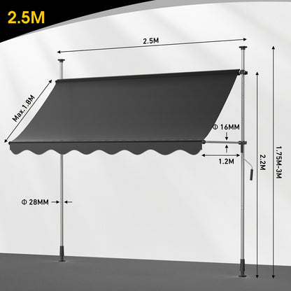 Store banne, Gris pour jardin – vue détaillée 25