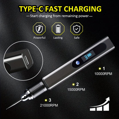 Stylo de gravure rechargeable, bois pour la gravure de bijoux et quotidien – vue détaillée 2
