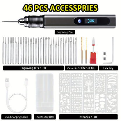 Stylo de gravure rechargeable, bois pour la gravure de bijoux et quotidien – vue détaillée 4