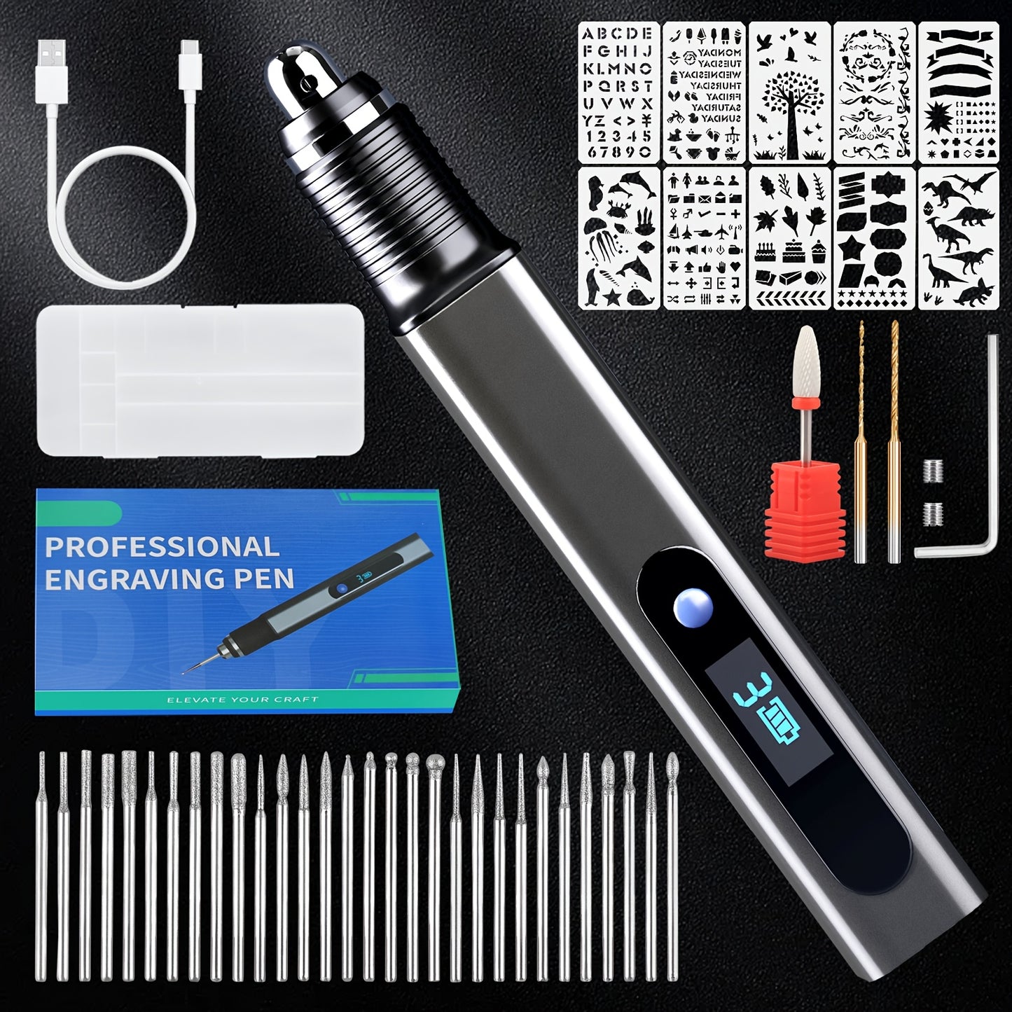 Stylo de gravure rechargeable, bois pour la gravure de bijoux et quotidien – vue détaillée 11