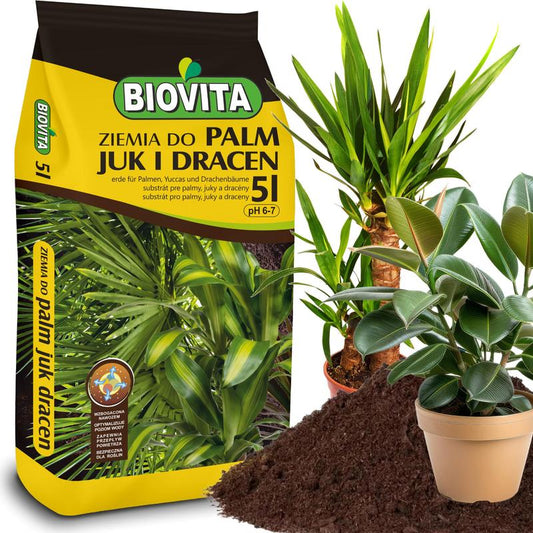 Substrat, 5L pour plantes vertes avec engrais Biovita et jardin – vue principale