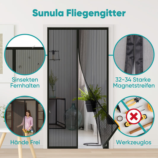 Sunula Moustiquaire Magnétique Tour pour jardin et terrasse – vue principale