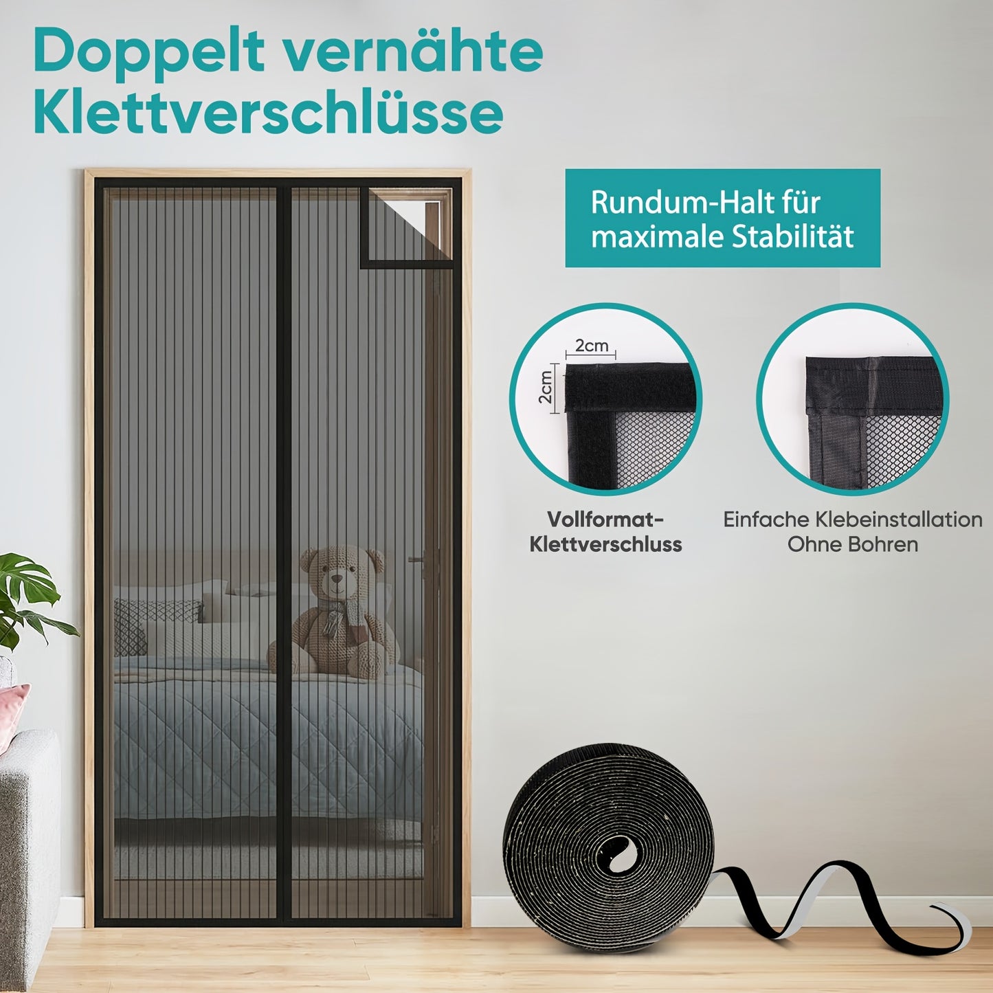 Sunula Moustiquaire Magnétique Tour pour jardin et terrasse – vue détaillée 3