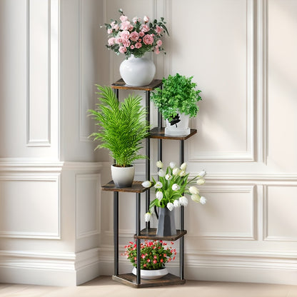 Support à plantes en bois, métal pour salon et maison – vue principale