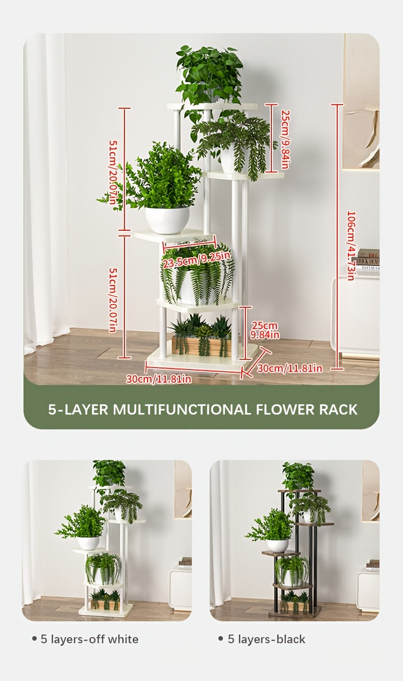 Support à plantes en bois, métal pour salon et maison – vue détaillée 14