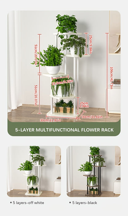 Support à plantes en bois, métal pour salon et maison – vue détaillée 14