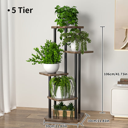 Support à plantes en bois, métal pour salon et maison – vue détaillée 16