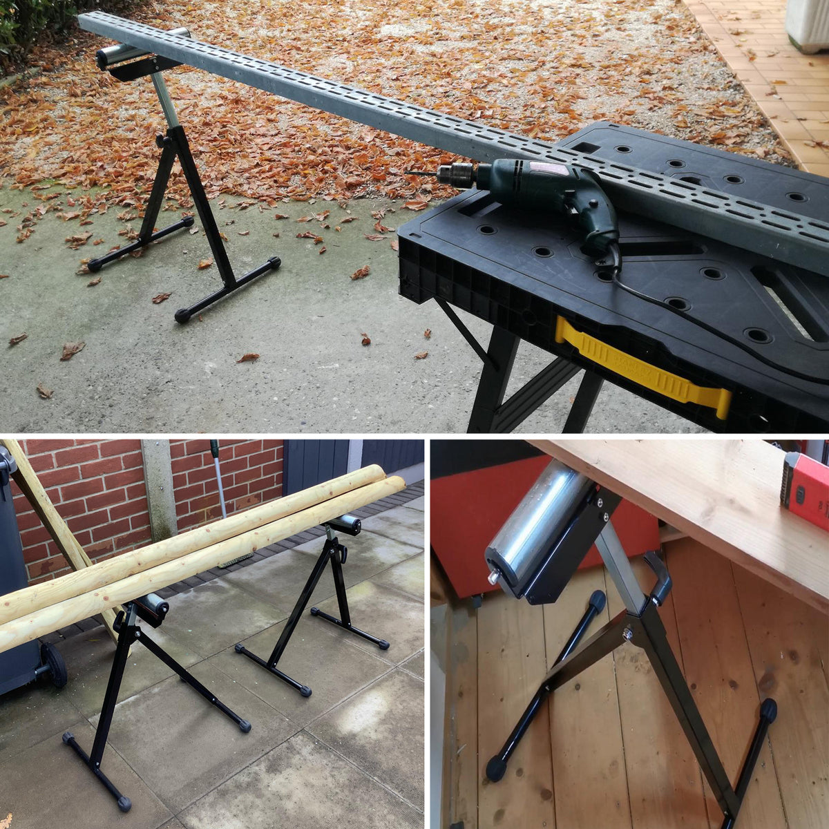 Support à Rouleaux Réglable Sonnewelt, pliable pour quotidien et maison – vue détaillée 5