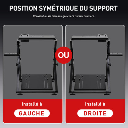 Support Volant, ROUGE pour Volant Gaming Retour de Force et quotidien – vue détaillée 3