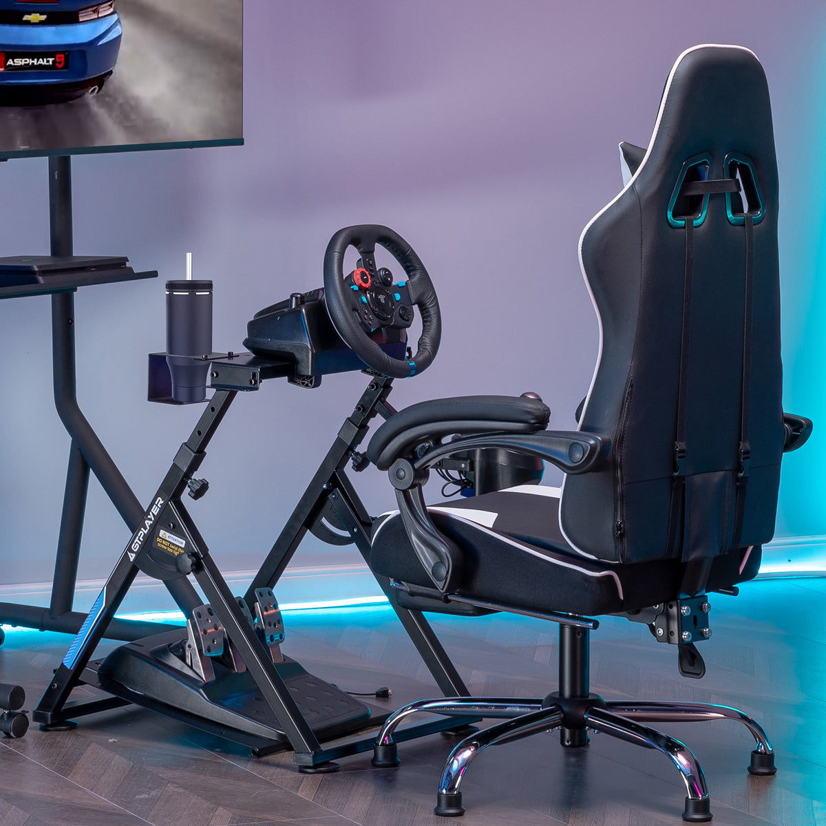 Support Volant, ROUGE pour Volant Gaming Retour de Force et quotidien – vue détaillée 16