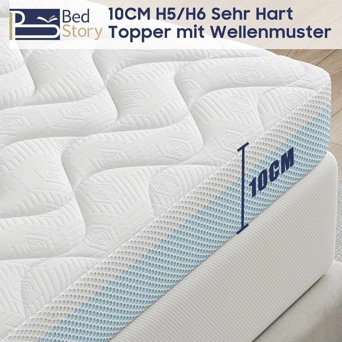 Surmatelas, 10CM pour lit et chambre – vue détaillée 5
