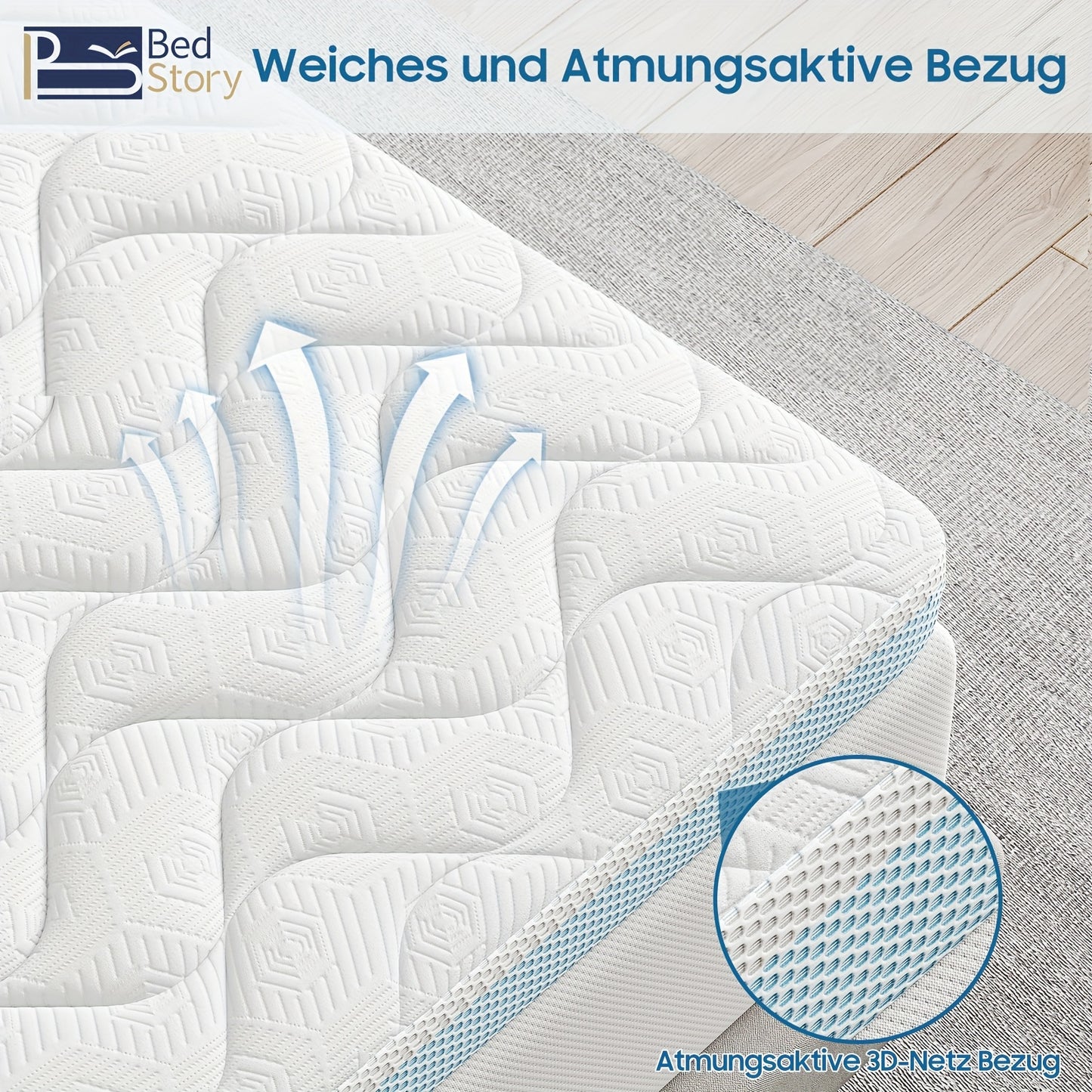 Surmatelas, 10CM pour lit et chambre – vue détaillée 8