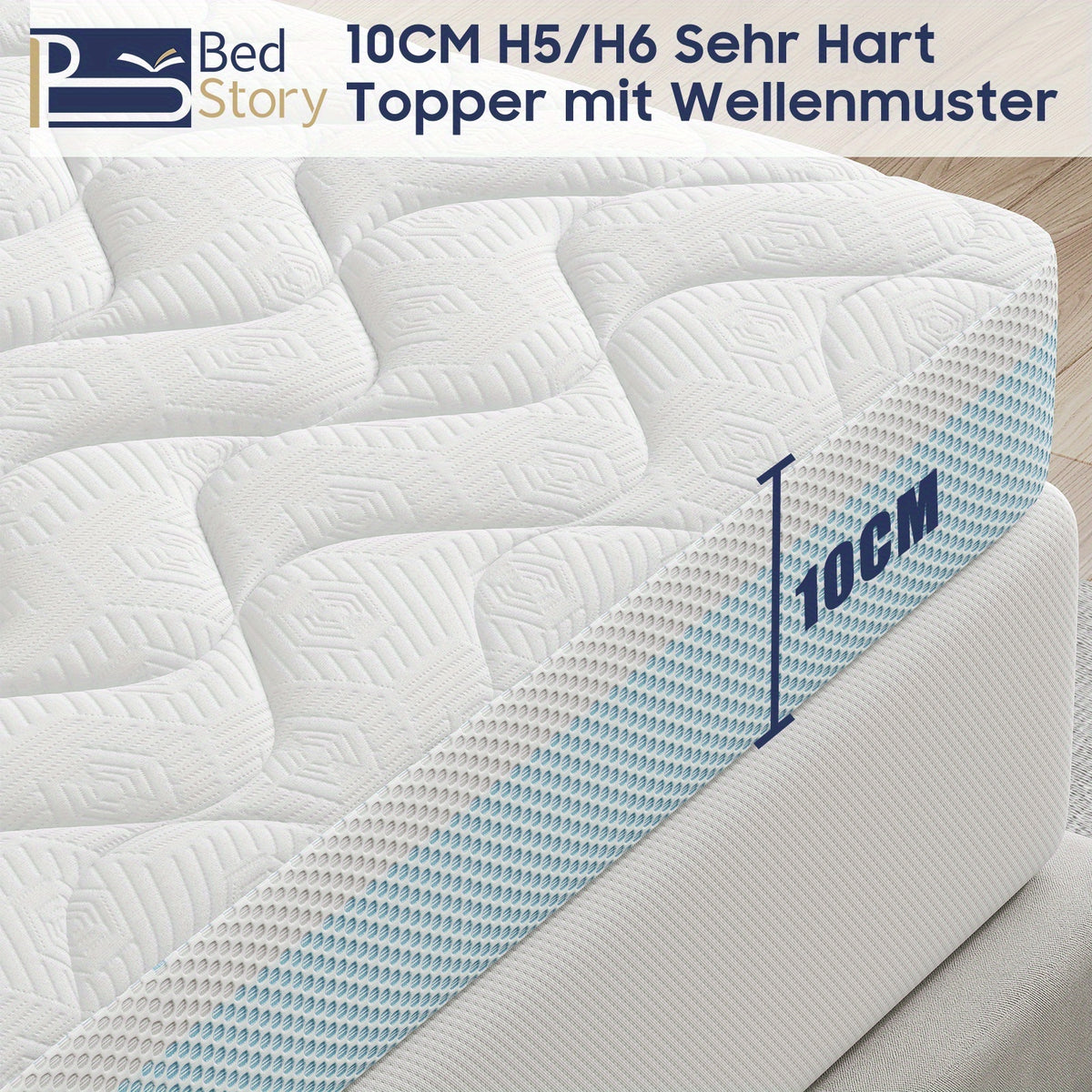 Surmatelas, 10CM pour lit et chambre – vue détaillée 16