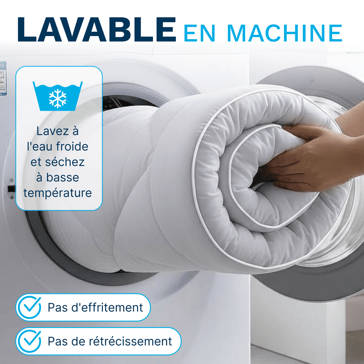 Surmatelas, 800 g pour chambre et lit – vue détaillée 2