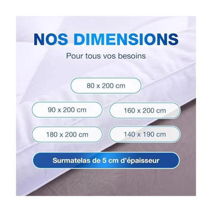 Surmatelas, 800 g pour chambre et lit – vue détaillée 10