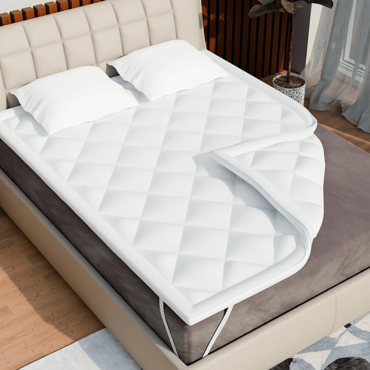 Surmatelas, 800 g pour chambre et lit – vue détaillée 11