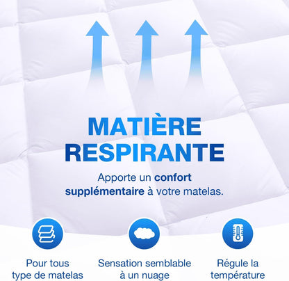 Surmatelas, 800 g pour chambre et lit – vue détaillée 16