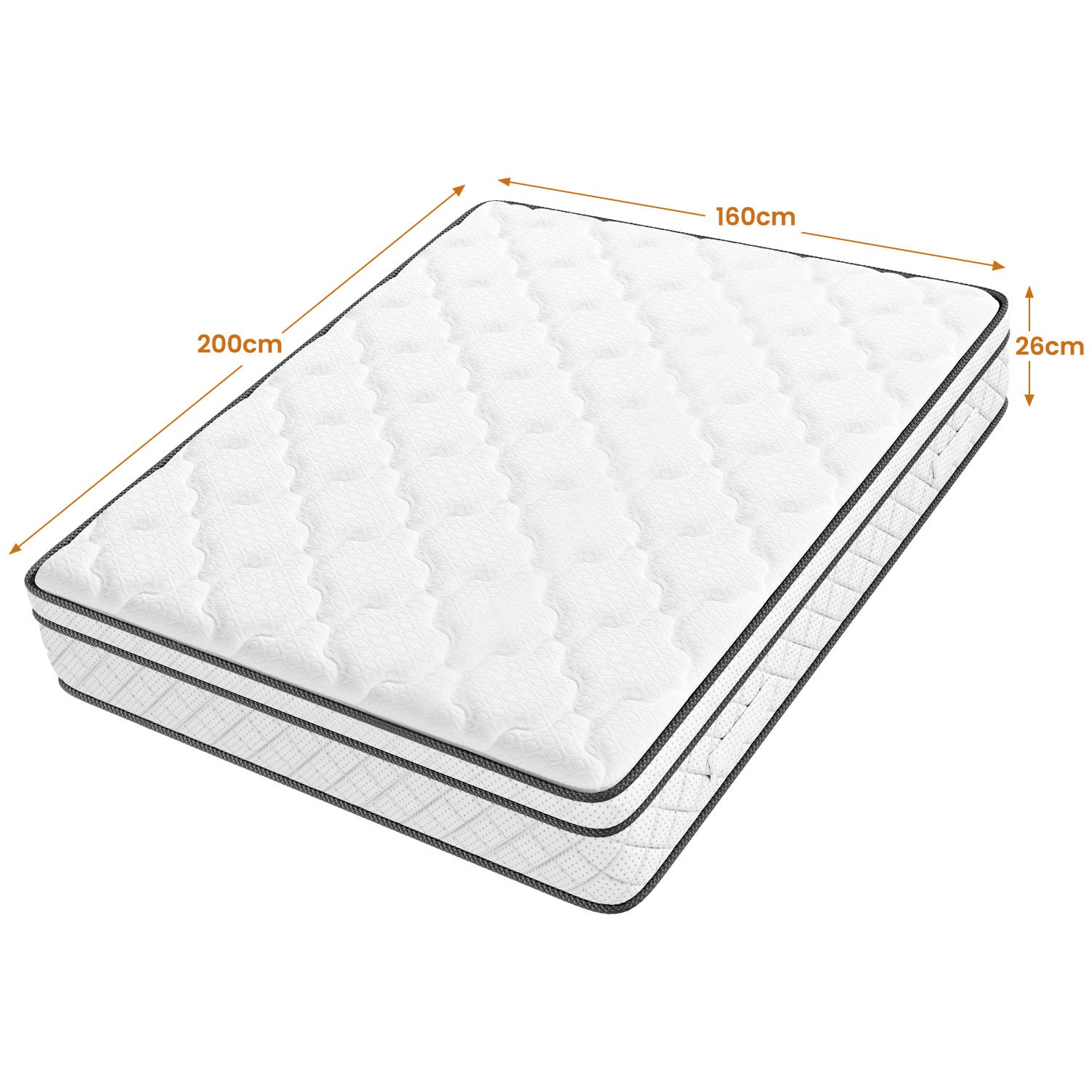 Surmatelas, blanc pour chambre et lit – vue détaillée 3