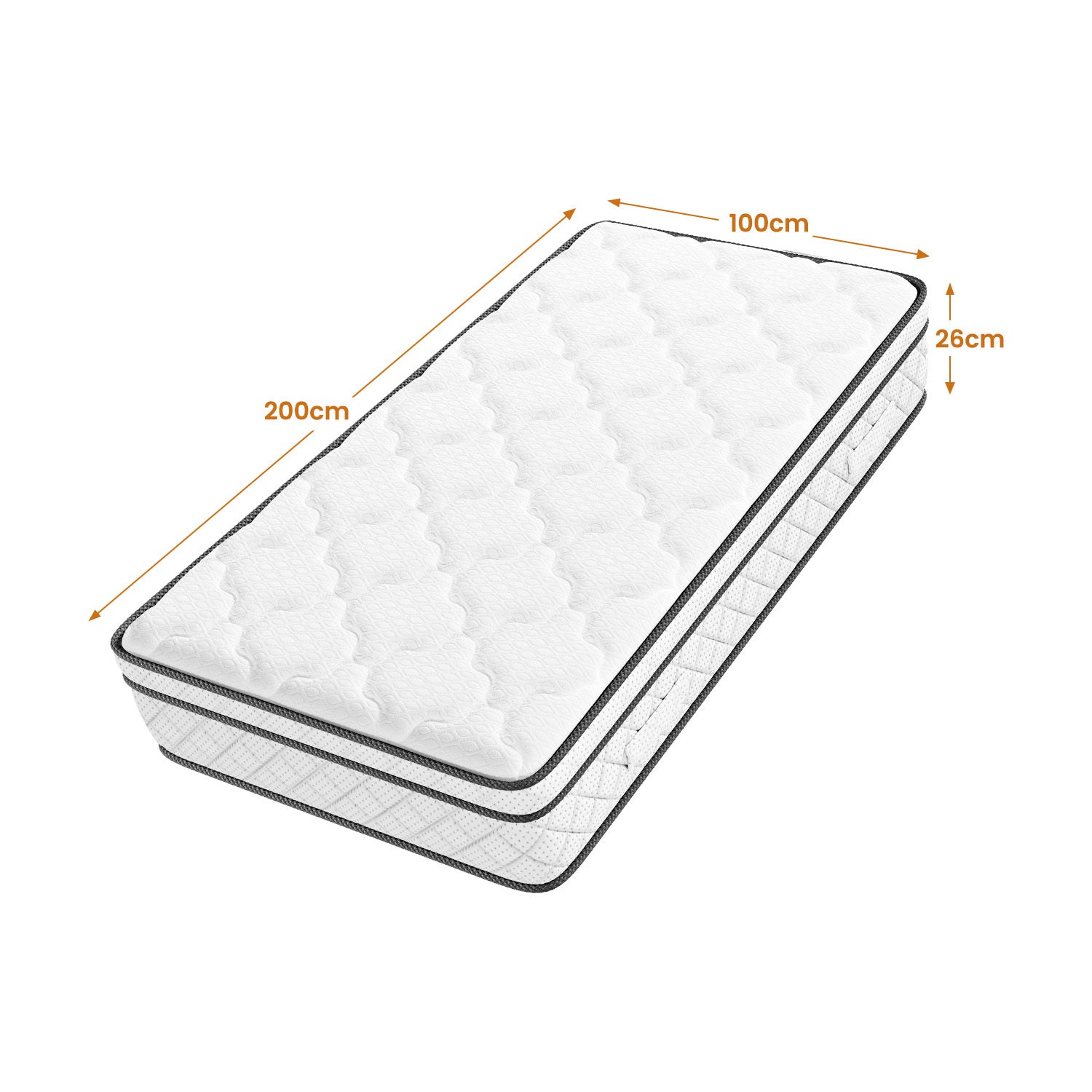 Surmatelas, blanc pour chambre et lit – vue détaillée 11