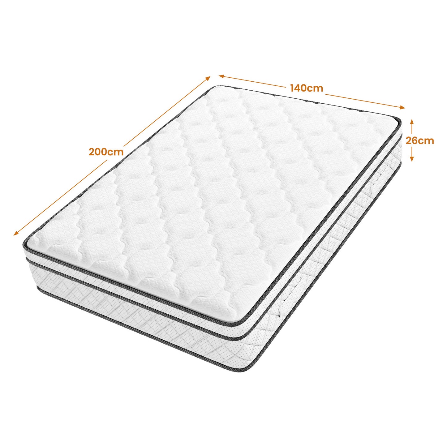 Surmatelas, blanc pour chambre et lit – vue détaillée 14