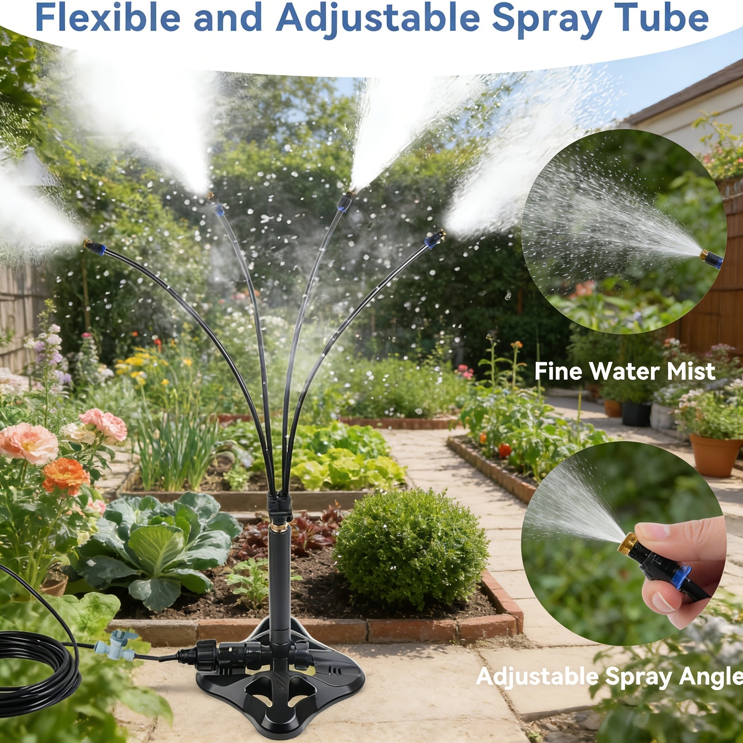 Système de brumisation extérieure pour jardin et terrasse – vue détaillée 5