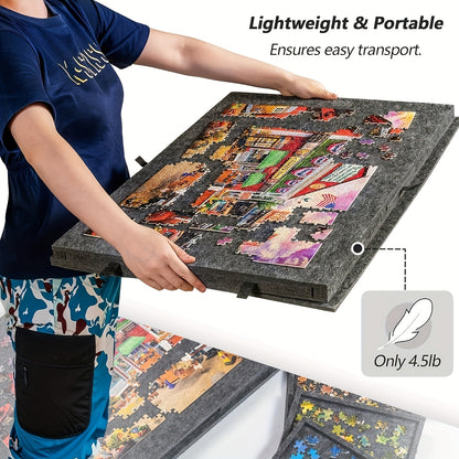 Table à puzzle, 1PC +6 Tiroirs +2 Boîte de rangement pour loisirs et projets créatifs – vue détaillée 5
