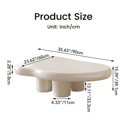 Table basse, Blanc crème pour salon et maison – vue détaillée 2