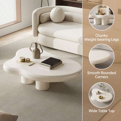 Table basse, Blanc crème pour salon et maison – vue détaillée 3