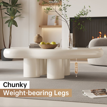 Table basse, Blanc crème pour salon et maison – vue détaillée 4