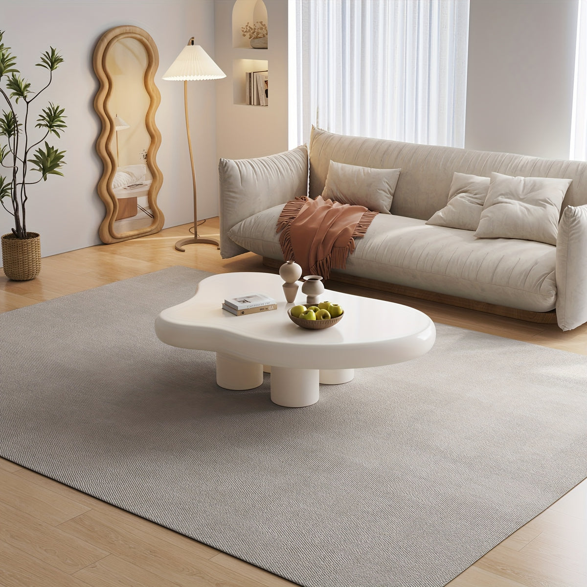 Table basse, Blanc crème pour salon et maison – vue détaillée 6