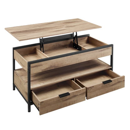 Table basse, Gris Anthracite et Noir Encre pour salon et maison – vue détaillée 2