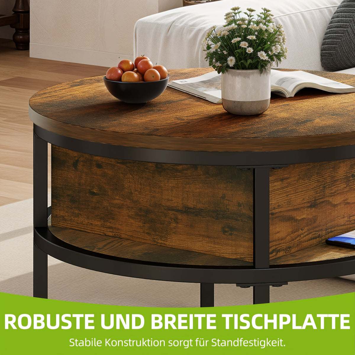 Table basse, réglable pour salon et maison – vue détaillée 5