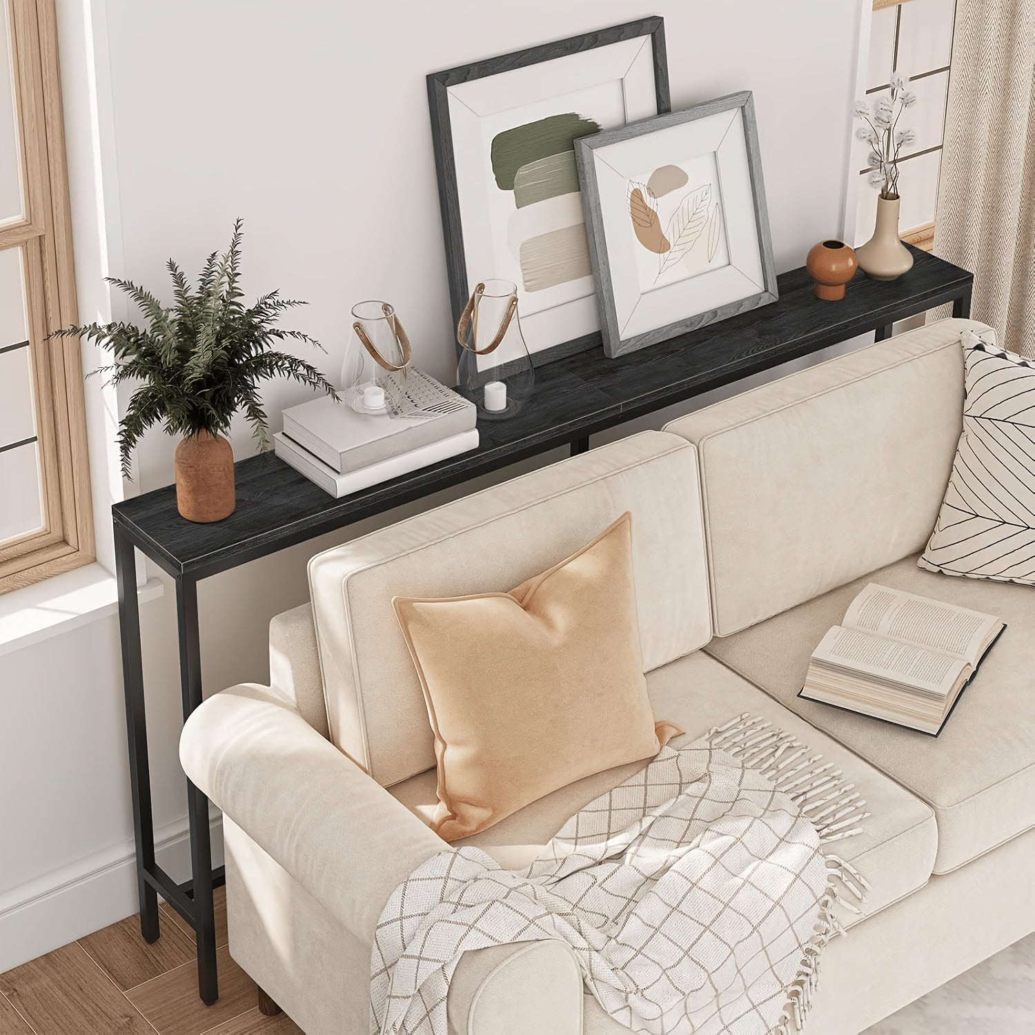 Table console, 160 cm pour salon et maison – vue détaillée 9