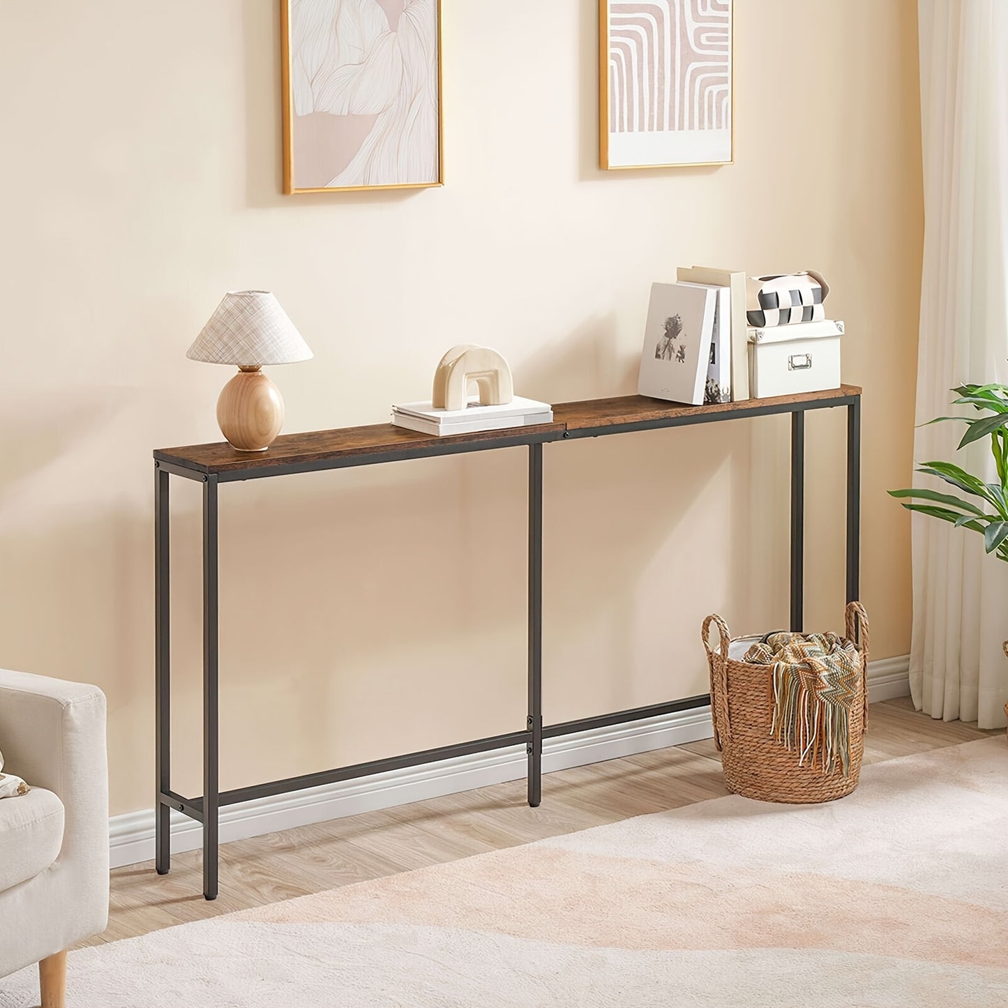 Table console, 160 cm pour salon et maison – vue détaillée 11