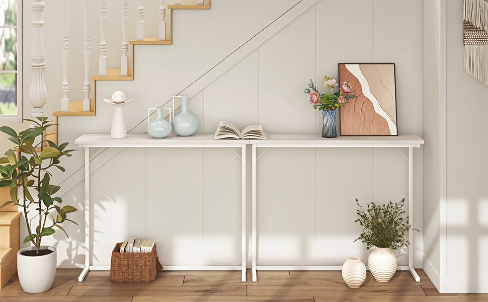 Table console, Blanc pour salon et maison – vue détaillée 6