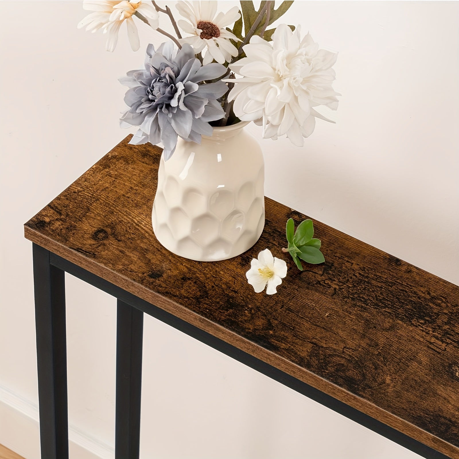 Table console d'entrée, Brun pour salon et maison – vue détaillée 7