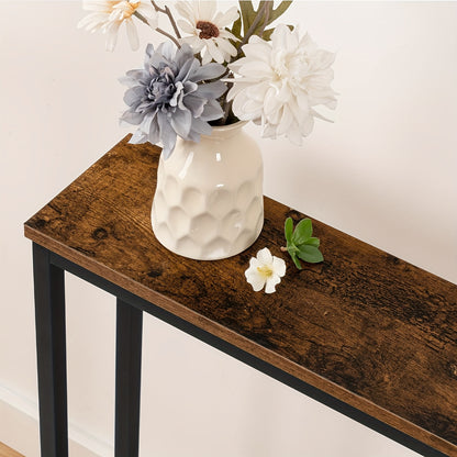 Table console d'entrée, Brun pour salon et maison – vue détaillée 7