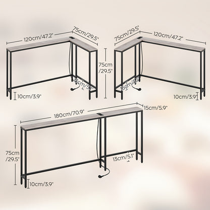 Table console étroite, 180 cm pour salon et maison – vue détaillée 4
