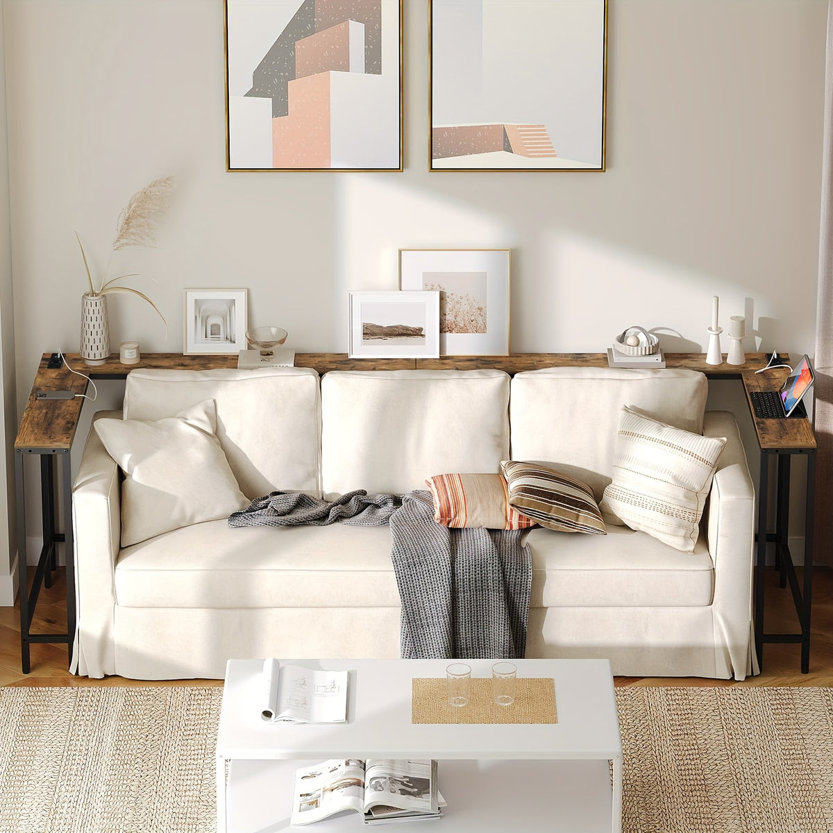 Table console étroite, 180 cm pour salon et maison – vue détaillée 6