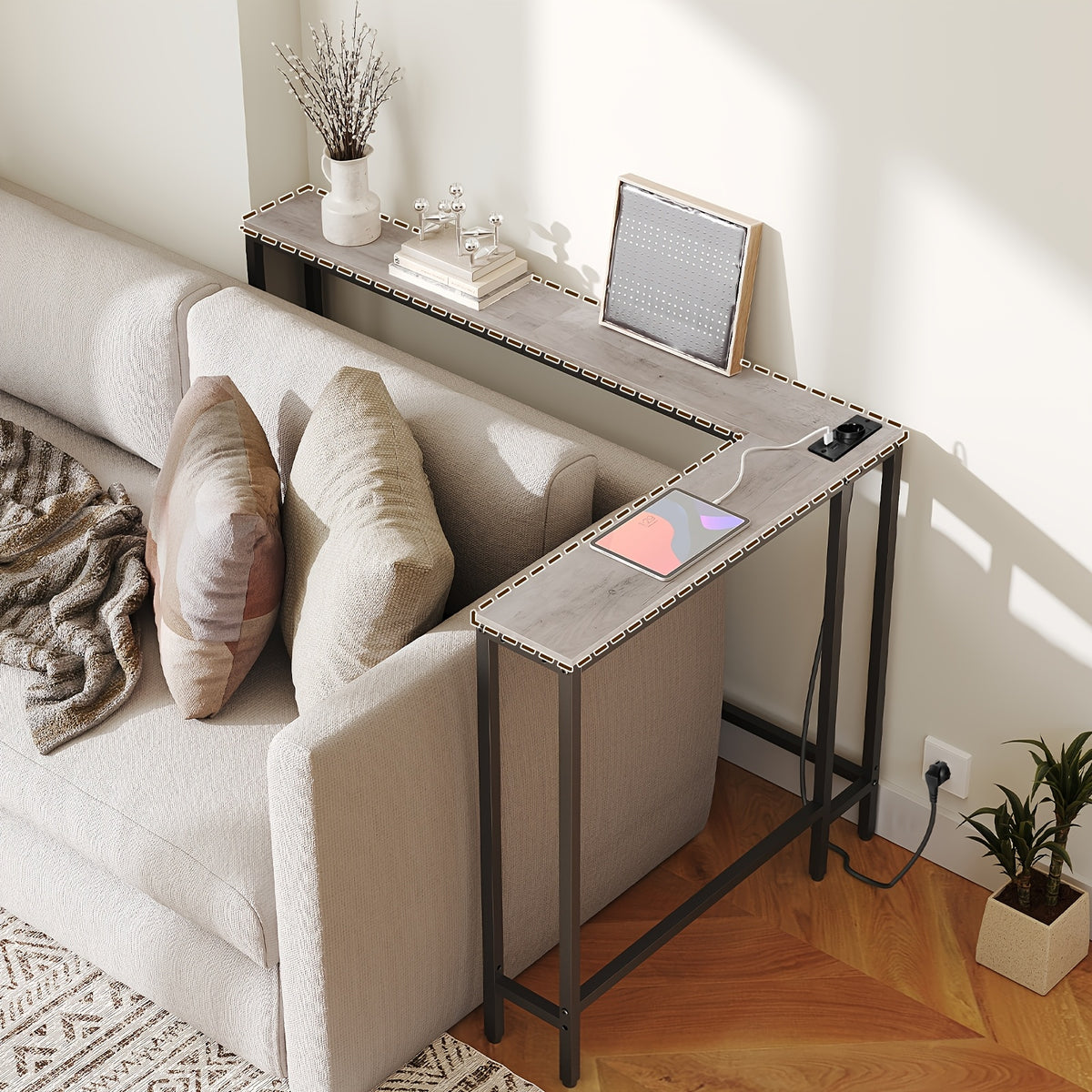 Table console étroite, 180 cm pour salon et maison – vue détaillée 8