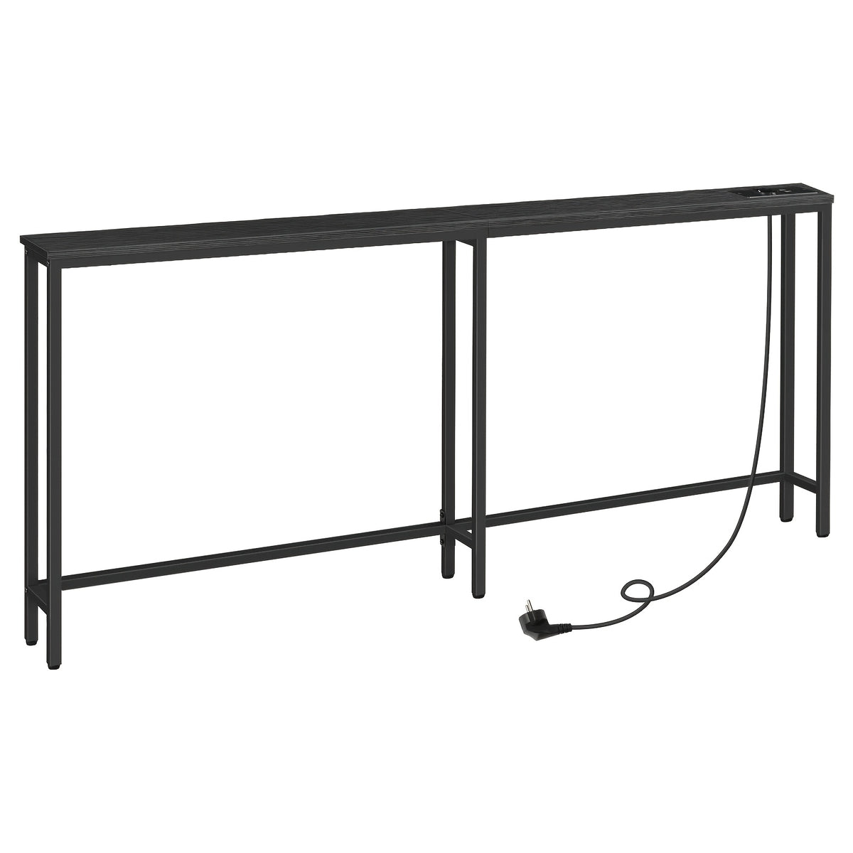 Table Console Etroite, Brun pour salon et maison – vue détaillée 9