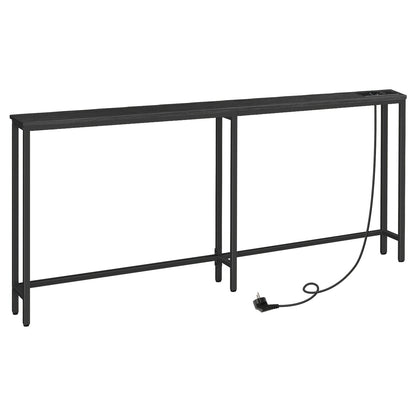 Table Console Etroite, Brun pour salon et maison – vue détaillée 9