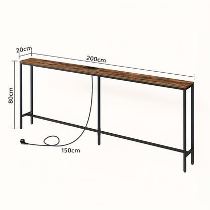 Table d'appoint latérale, 200 cm pour salon et maison – vue détaillée 3