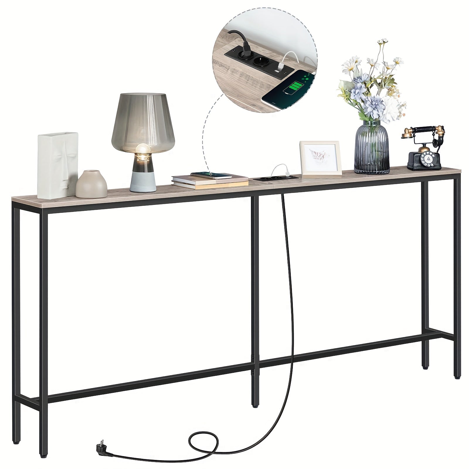 Table d'appoint latérale, 200 cm pour salon et maison – vue détaillée 8