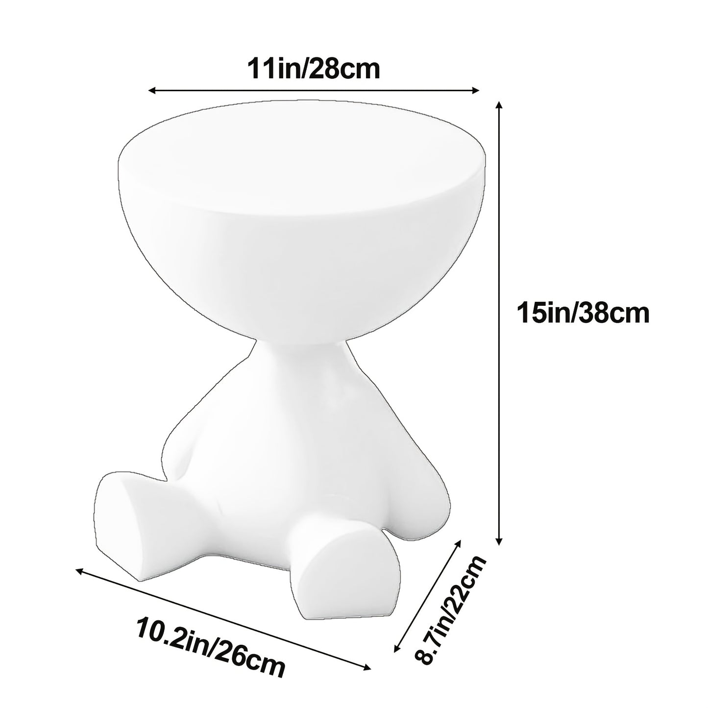 Table d'appoint ronde, 28 cm pour salon et maison – vue détaillée 8