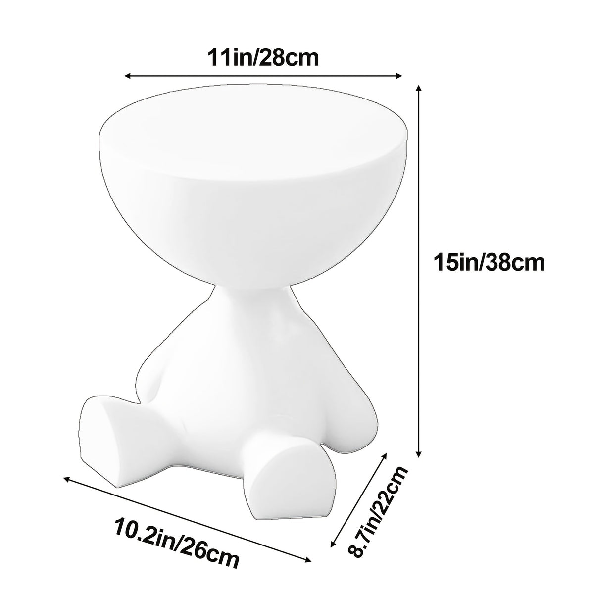Table d'appoint ronde, 28 cm pour salon et maison – vue détaillée 8