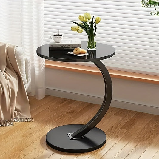 Table d'appoint ronde moderne, métal pour salon et maison – vue principale