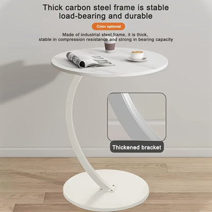 Table d'appoint ronde moderne, métal pour salon et maison – vue détaillée 5
